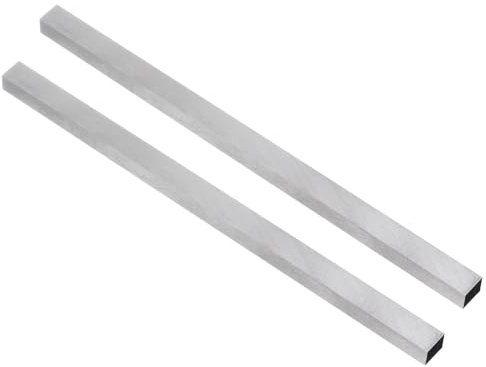 sourcing map Drehmeißel-Bit, 8 mm x 10 mm x 200 mm, quadratische Drehmaschine, Drehwerkzeug-Rohlinge, HSS (Hochgeschwindigkeitsstahl), rechteckiger Fliegenschneider, Fräsrohling, 2 Stück