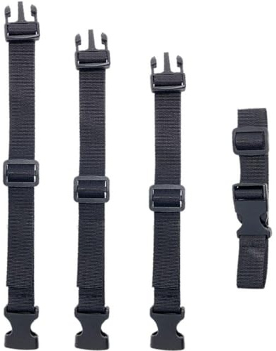3 Stück Rucksack-Brustgurte, Gepäckgurte, Verstellbare Gurte, Schnallengurte, Rucksackzubehör