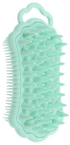 Holibanna Silikon Kopfhaut Bürste Mit Flexiblen Borsten Für Dusche Und Bad Kopfhautmassagegerät Zum Peeling Und Reinigen Von Körper Und Kopfhaut