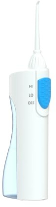 Facile da pulire Flosser Elettronico Portatile Acqua Dentale 200ml Ipx7 Impermeabile Irrigatore Orale Regolabile per Pulizia Profonda Denti Portatile Portatile Bianco