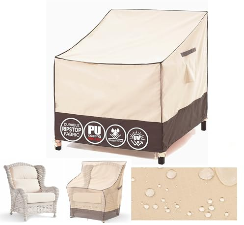 F&J Outdoors Copripoltrona Esterno 102x102x66/91 cm Invernale Impermeabile