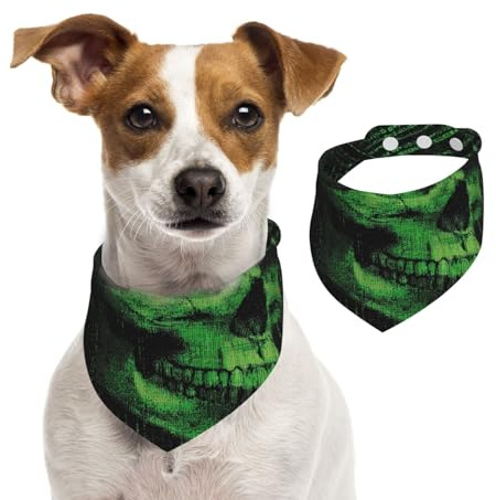 Hundehalstücher mit Totenkopf-Passwort, weich, bequem, verstellbare Passform für Jungen und Mädchen, drei Größen für Katzen und Hunde