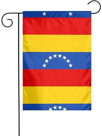 Bandera de jardín de 12 x 18 pulgadas, bandera de WHJSHOP de Venezuela, estampada, decoración de jardín, gruesa, resistente a las arrugas, para jardín, césped, terraza