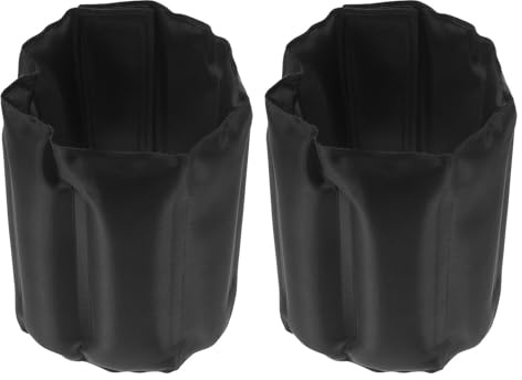 iplusmile 2 Pezzi Borsa Refrigerante per Bottiglie Vino Riutilizzabile Borsa Frigo Regolabile con Isolamento Termico Glacette Nera per Birra e Vino Cooler Portatile per Bevande Fredde all