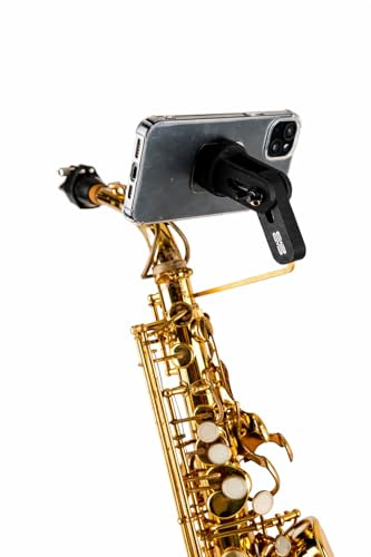 3DTONE Atril de Saxofón para Móvil - Soporte ebook para saxofón - Atril de marcha para partituras digitales
