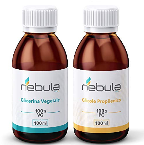 KIT BASE NEUTRA 200 ML - GLICOLE PROPILENICO + GLICERINA VEGETALE 50VG/50PG