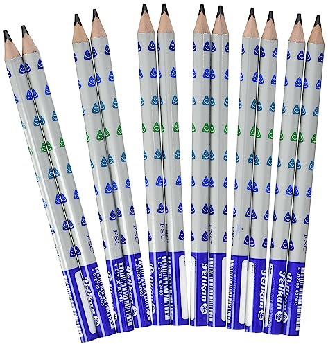 Pelikan 807401 Schreiblernbleistift, Blau, 12 Stück in Faltschachtel