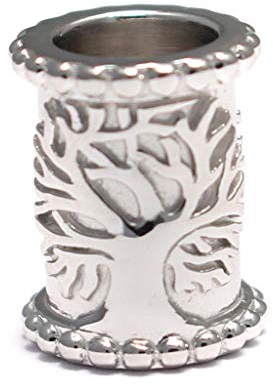 Loveyourdiamonds Silberne Lebensbaum Haarperle Bartperle aus 925 Sterling Silber