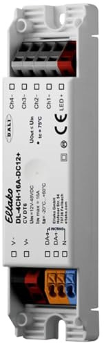 Eltako 4-Kanal DALI-LED-Dimmer 16A DL-4CH-16A-DC12+