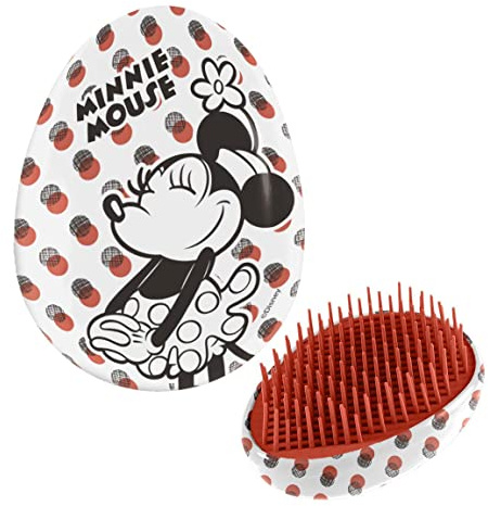 Spazzola Ovale Districante per Capelli, Minnie, per Bambina, Ragazza e Donna, Disney