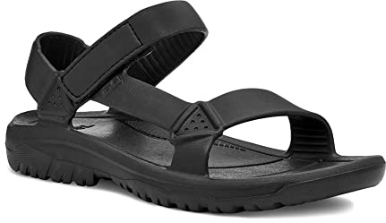 Teva Sandali da uomo Hurricane Drift Open Toe, Nero, 44.5 EU