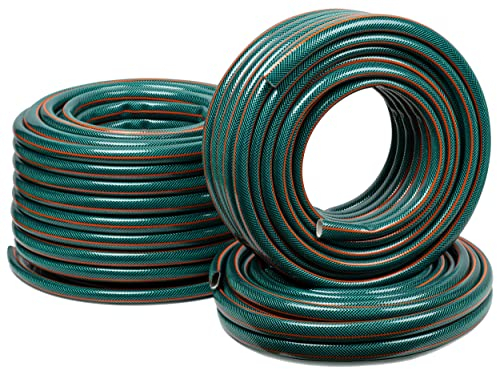 STRÜBER Gartenschlauch 4-lagig (1/2 Zoll – 30 m Länge) BOS Bewässerungsschlauch mit Kreuzgewebe UV-beständig Schlauch PVC flexibler Wasserschlauch