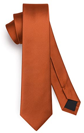 HISDERN Herren Krawatte Schmale Einfarbig Seide Krawatten für Herren Klassische Formelle Elegante Schlipse Hochzeit Party Business Krawatte 6cm