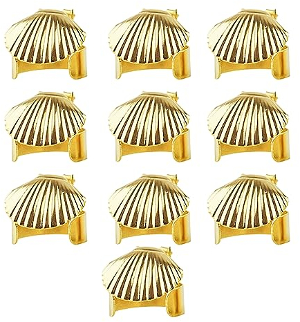 luolety Automatischer Kerzenlöscher, 10 Stück Goldener Kerzenlöscher zum Aufstecken, schwedischer Kerzenlöscher Ring Kerzendocht, Flammenlöscher zum sicheren Löschen der Kerzenflamme