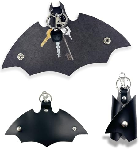 Ubephant Anime Schlüsseletui, 13cm Schlüsselanhänger Superhelden, PU-Leder Key Organizer, Anime Schlüsselanhänger, Anhänger Keychain, Schlüsselbund Organizer, Superhero Keychain für Kinder