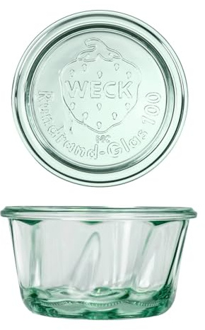 Weck Bäckereiglas 280 ml 6 Stück | Glas mit Deckel | Zum Einmachen von Konserven, Säften, luftdichtes Aufbewahren von trockenen Zutaten