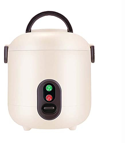 ANSNOW Olla Arrocera Y Vaporera, Ollas Arroceras Pequeñas Eléctricas con Operación Simple de un Solo Toque, Cocina Arroz, Carne, Curry Y Gachas, 1,2 L (Beige)
