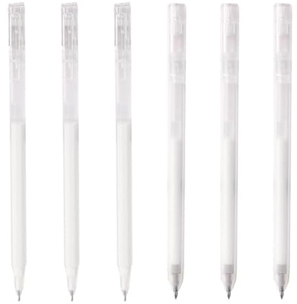 6 Art Line Stifte, Weiße Gelstifte, Weiße Gelstifte Zum Schreiben, Spitze Zeichenstifte, Fine Art Stifte