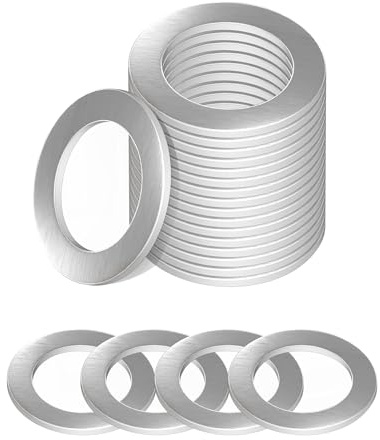Flaconi 10 PCS Joint Vidange Voiture,0.55” Joint Vidange,Joints de rondelle de bouchon de vidange d'huile,Etanche Garnitures de Rondelle en Aluminium,Remplacer le numéro de pièce 94109-14000
