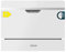 Cecotec Lavavajillas Compacto Semi Integrable 6 Cubiertos Bolero Aguazero 2500 S-BI White Glass. 1380W, Acabado Cristal Blanco, Bajo Consumo, 5 Programas, Panel Táctil, Comienzo Diferido