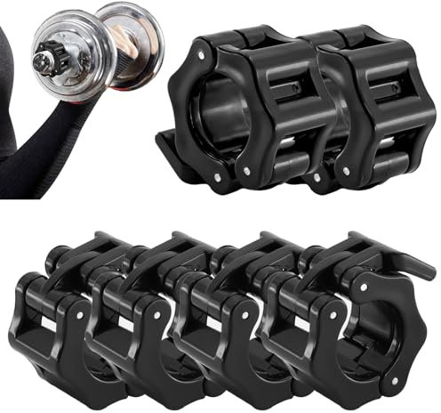 alwaiiz 6 cierres para mancuernas de 30 mm, cierre rápido, para entrenamiento, levantamiento de pesas, entrenamiento, accesorios de fitness