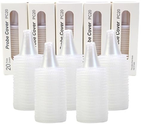 NCTNCX Set FüR Braun Fieberthermometer Schutzkappen 100 StüCk Thermoscan Schutzkappe Fieberthermometer Ohr FüR Alle Braun Ohrthermometer