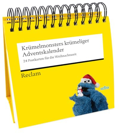 Krümelmonsters krümeliger Adventskalender. 24 Postkarten für die Weihnachtszeit (Advents-Postkartenaufsteller): Adventskalender zum Aufstellen für ... auf heraustrennbaren Postkarten