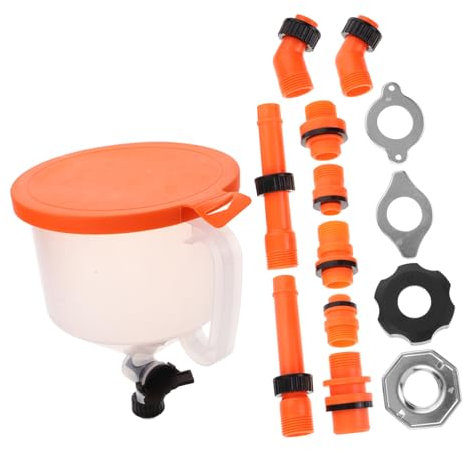 TIDTALEO Kit De De Refrigerante 15piezas Embudo Antiderrames Para Radiador Herramienta Para Refrigerante Color Naranja Interruptor Suministros Para Automóviles