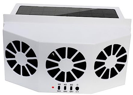 Alipis Solar Powered Car Exhaust Fan for Cooling and Air Circulation Efficient Auto Ventilation Accessories for Pet Owners and Outdoor Enthusiasts