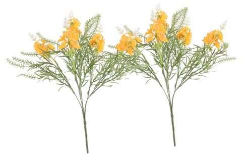 ULTECHNOVO 2pezzi Bouquet Floreali Artificiali Decorazioni Fiori Bouquet Simulati Per Interni e Feste Composizioni Stagionali e Da Te
