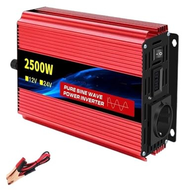 Inverter Convertitore Convertitore Tensione A Onda Sinusoidale Pura Da 24 V CC A 220 V CA 12 V 220 V 2500 W 3500 W 4500 W 5000 W 12 220 Micro Inverter Per Auto Potenza(12V 2500W 50HZ EU)