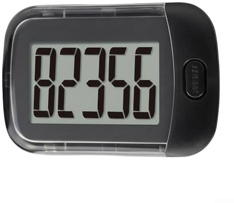 Podomètre 3D pour la marche, compteur de pas simple, compte les pas à partir de 10+, détection à 360 degrés, podomètre à clipser pour poche ou sac à la ceinture