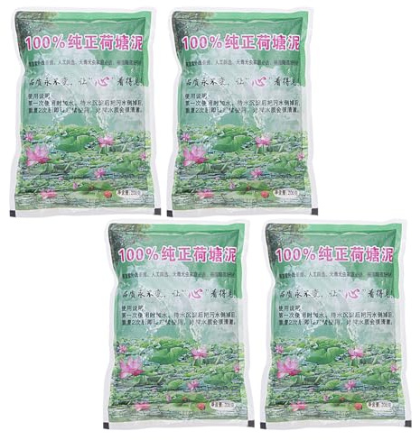 Liakyunf Teicherde Für Wasserpflanzen – Nährreicher Aquarienboden Für & Seerosen – Natürliche Pflanzenerde Für Gartenteich Aquarium, Fördert Wachstum, 200 g (4er-Packung)
