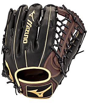 Mizuno herr 32,4 cm bollhandske, svart-körsbär chock 2 webb, 30 cm US