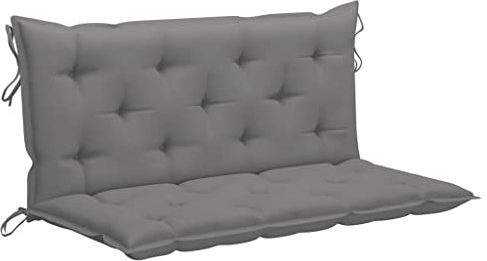 INLIFE Auflage für Hollywoodschaukel Grau 120 cm Stoff