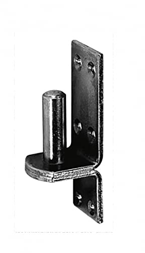 81mm x 30mm x 10mm (11mm) Black Heavy Duty Hinge Pin Gate Hinge Brackets Galvanised Steel (Pack of 2) - X07E/2 81x30_2