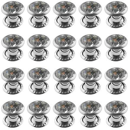 Create idea 200 Stück 7mm Strass Nieten Mit Nietkappen Schmuck Nieten Bolzen Für Jacke Rucksack Geldbörse Denim Hosen Leder DIY Handwerk Kleidung Dekoration