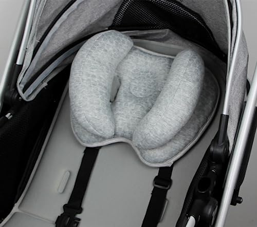 QCHOMEE Baby Travel Pillow Neck Brace for Car Seat Pushchair Pram Stroller 2 in 1 Adjustable Baby Infants Neck Head Support Pillow Washable Car Seat Insert Cushion for Toddler Baby 3 to 24 Months