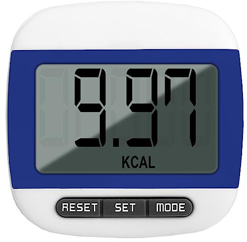 Step Counter for Walking, Portable Walking Pedometer, Sport Pedometer- Distance, Step, Calories and Fitness Tracker for Men, Women and Kids (Blue)