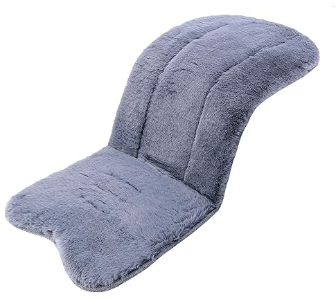 Cute Baby Pushchair Seat Liners Faux Sheepskin Pram Liner Stroller Seat Pad Cushion Breathable Baby Stroller Insert Pad Liners Universal Buggy Car Seat Cover for Travel 78 x 35cm