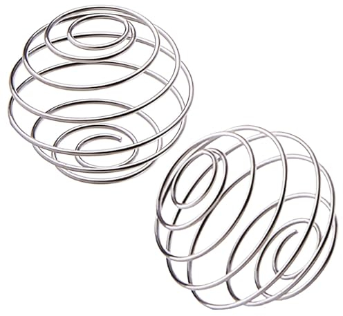 Luckious Stainless Steel Bottle Mixer Ball - Blender Whisk Protein Shaker Ball by Pure Source Nutrition, 2208-1A