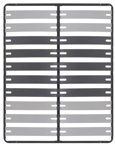 i-flair Lattenrost Deck 160x200 cm - Stabiler Metall-Lattenrahmen mit Breiten Latten für alle Betten und Matratzen geeignet