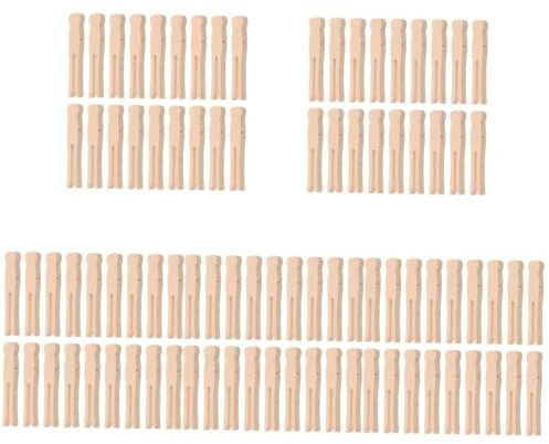 PRETYZOOM 500 STK Wäscheklammern aus Holz wäscheklammern Holz Gross holzwäscheklammer Clip-Ins Wäscheleine stabile Kleiderklammern Deckenklammern Handbuch Kunsthandwerk Badetuch Flacher Clip