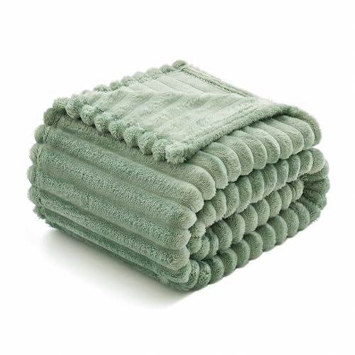 MIULEE Kuscheldecke Fleecedecke Matcha Grün Mikrofaser Decke 1er 150x200cm