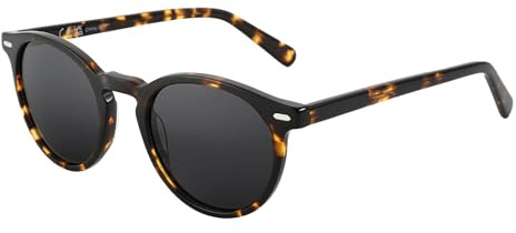 ZENOTTIC Polarisierte Damen Herren Runde Trendy Retro Sonnenbrille mit UV-Schutz