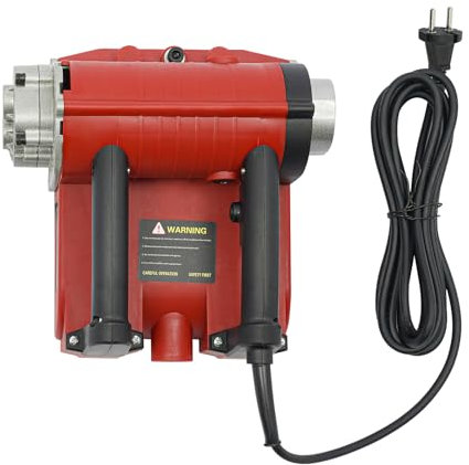 Piallatrice elettrica 4580 W, piallatrice elettrica a mano, piallatrice elettrica, 3500 giri/min, piallatrice a rulli portatili, per pareti di cemento e stucco (rosso)
