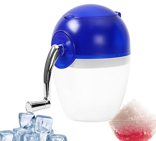 Máquina de hielo de nieve portátil, máquina de hielo picado | Picadora de hielo manual para picadora de hielo | Máquina de cono de nieve, máquina de picar hielo con manivela, trit