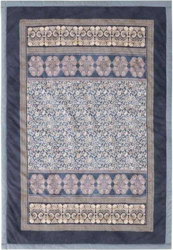 Bassetti Baumwoll-Plaid TORCELLO Farbe Silber G1 Größe 135x190