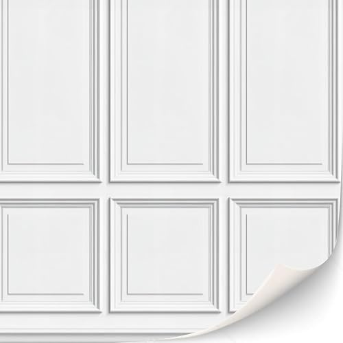 3 Blatt selbstklebende Ziegelmauer Wandverkleidung für Puppenhäuser Maßstab 1:12 (Holzvertäfelte Wand Renaissance)