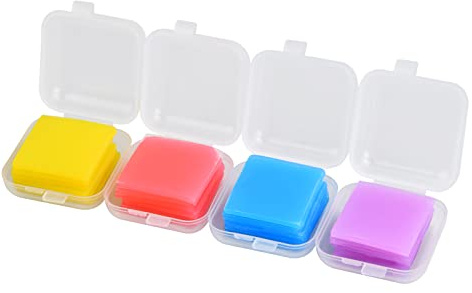 Duronge Set di 24 Adesivi per Diamond Painting, 2,5 cm x 2,5 cm Cera Colorata con Scatola per Accessori per Ricamo 5D, per Pittura Fai da Te